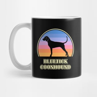 Bluetick Coonhound Vintage Sunset Dog Mug